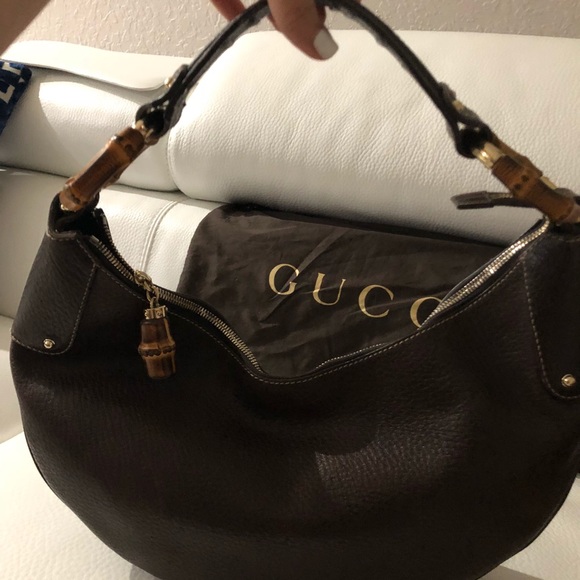GUCCI BAMBOO RING HOBO - Picture 7 of 8